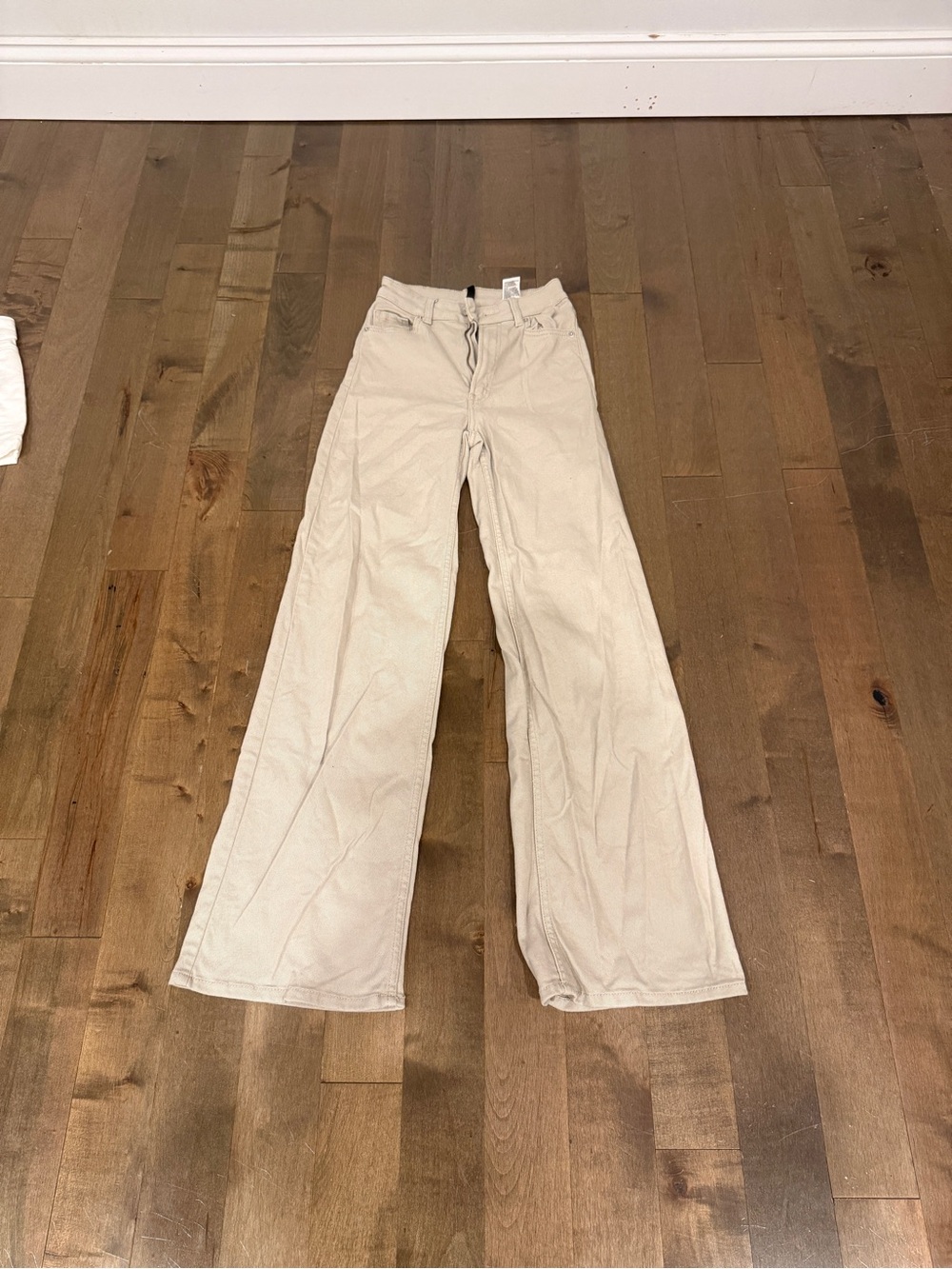 Divided Cream Wide-Leg Flare Jeans